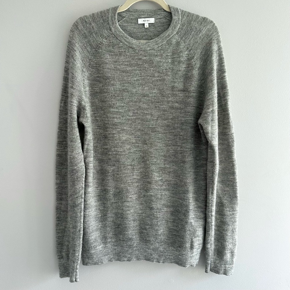 REISS Wool Alpaca Blend Hamlet Crew Neck Sweater Jumper Mens Size Large
